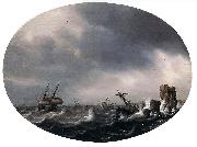 Simon de Vlieger Stormy Sea china oil painting artist
